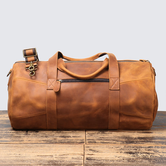 Bolsa de Viaje Portátil en Cuero Genuino para Hombre - Image 4