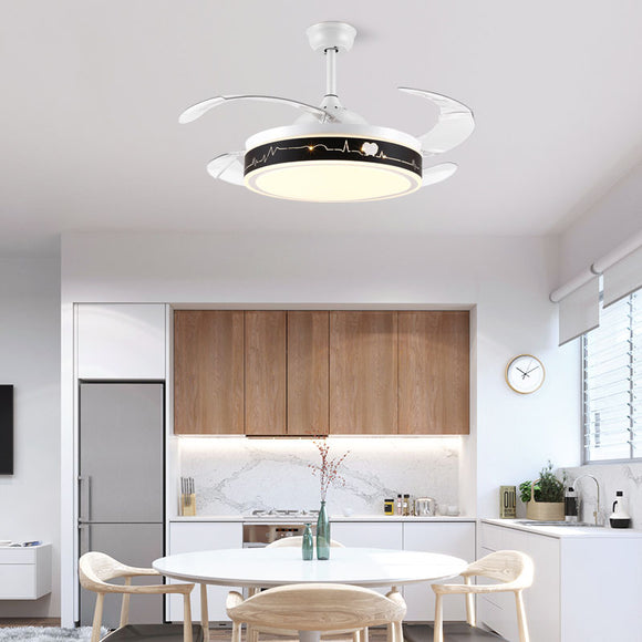 Ventilador de Techo con Luz LED Integrada para Hogar y Restaurante
