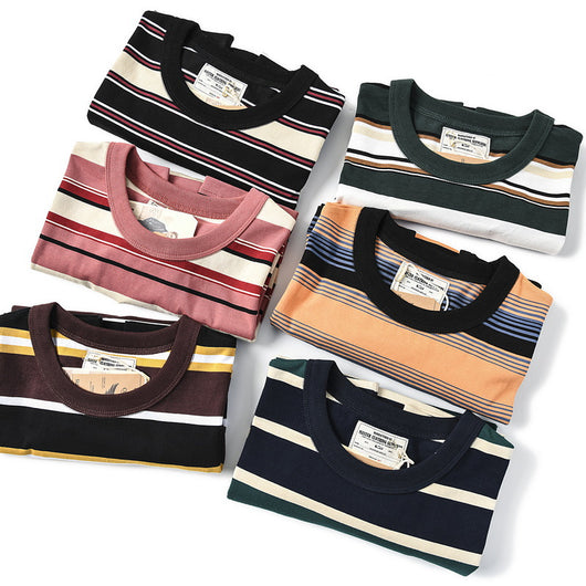 Camiseta Manga Corta a Rayas para Hombre - Algodón Premium - Image 16