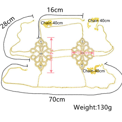 Cadena Corporal Rhinestone con Garra Xiangyun - Image 2