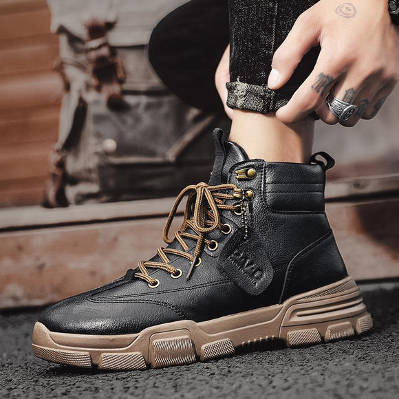Botas de Trabajo Altas para Hombre - Estilo Robusto y Versátil