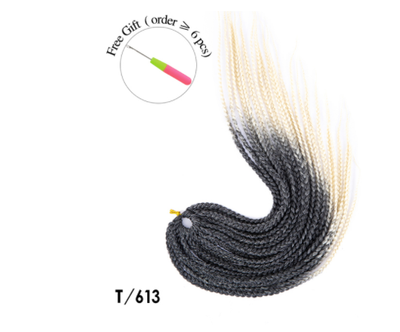 Peluca Sintética Trenzas Sucias 16 Pulgadas - Estilo Tres Trenzas Alargado - Image 52