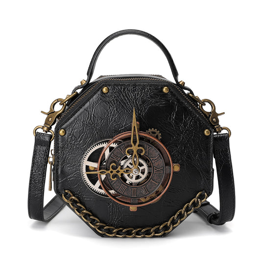 Bolso Bandolera Estilo Punk Industrial Retro para Mujer