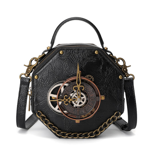 Bolso Bandolera Estilo Punk Industrial Retro para Mujer