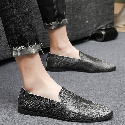 Zapatos Casuales de Cuero Negro Estilo Coreano - Versátiles y Modernos - Image 12