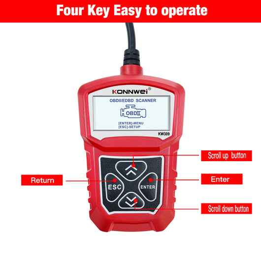 Escáner Diagnóstico Automotriz KW310 con Lector de Códigos - Image 10