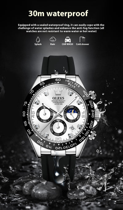 Reloj Deportivo Multifunción con Cronómetro de Cuarzo para Hombre - Image 12