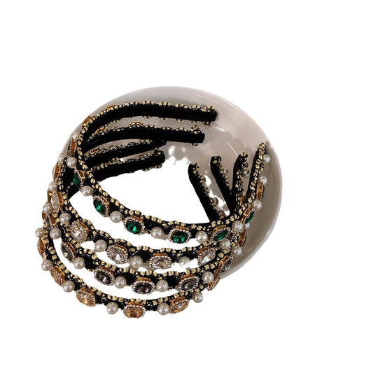 Diadema de Perlas Barrocas con Diamantes y Bordes Finos - Elegancia de Alta Gama - Image 6