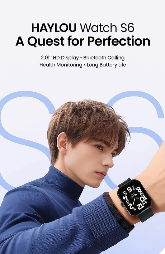 Reloj Inteligente Haylou S6S003 con Bluetooth y Correa de Silicona - Image 16