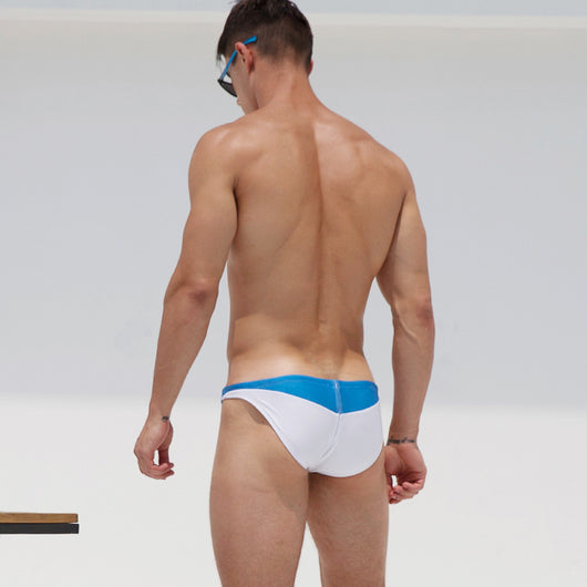 Bóxer de Baño Tricolor Cintura Baja para Hombre - Diseño Moderno Playa Verano - Image 2