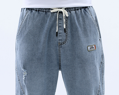 Pantalones Vaqueros de Cintura Elástica con Cordón Ajustable - Image 19