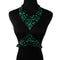 High-end Luxury Diamond Exquisite Rhinestone All-match Green Necklace