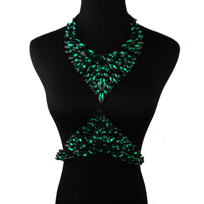 Collar de Diamantes y Cristales Brillantes - Diseño Versátil de Lujo - Image 3