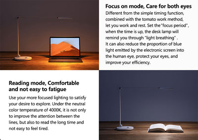 Lámpara LED Inteligente de Escritorio con Protección Ocular - Plegable para Dormitorio y Estudiantes - Image 6