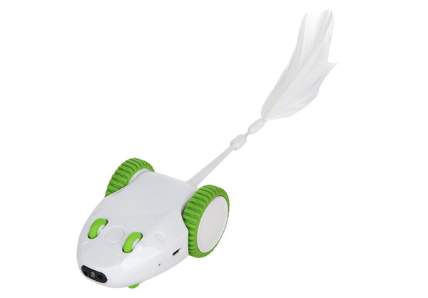 Juguete Interactivo para Gatos con Cabezal de Plumas Reemplazable