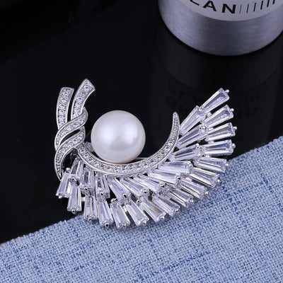 Broche de Oro Laminado con Circonita Blanca y Acabado Antirreflejo - Image 30