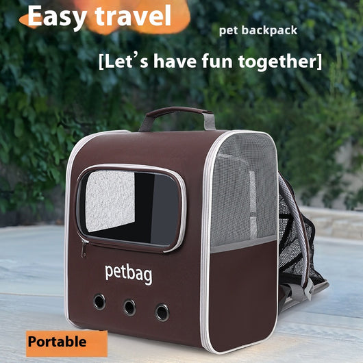 Mochila Transportadora para Gatos de Gran Capacidad Expandible con Ventana Transparente - Image 6