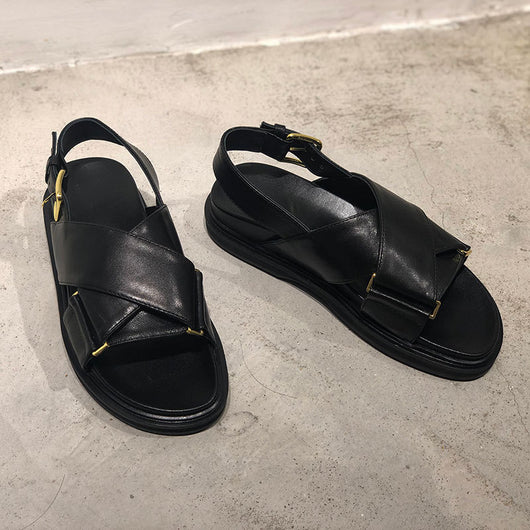 Sandalias Romanas de Cuero con Plataforma Elevada - Image 4