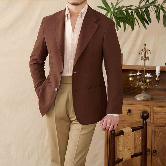 Blazer de Lino Natural Semiforro Respirable y Ligero