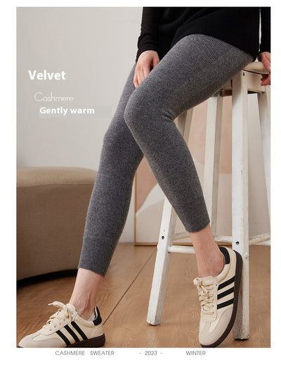 Leggings Térmicos Cintura Alta de Cachemira - Ajuste Slim Cómodo - Image 18