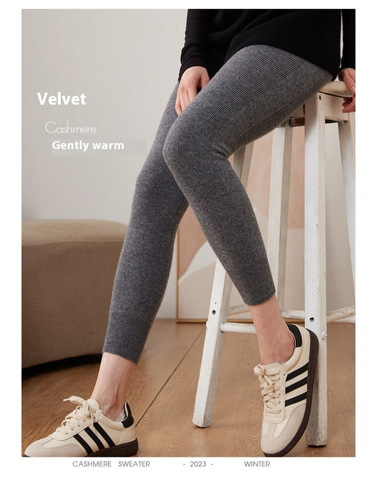Leggings Térmicos Cintura Alta de Cachemira - Ajuste Slim Cómodo - Image 18