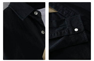Camisa Estampada de Manga Larga Hombre Corte Relajado - Image 23