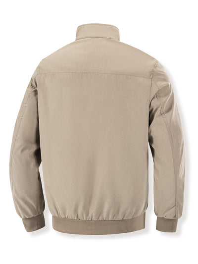 Chaqueta Coreana Hombre Cuello Alto Cierre de Cremallera Color Sólido - Image 11