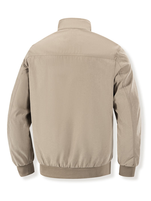 Chaqueta Coreana Hombre Cuello Alto Cierre de Cremallera Color Sólido - Image 11