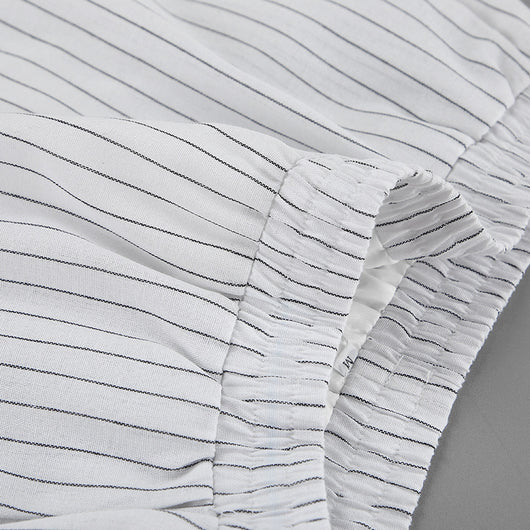 Camisa Manga Larga a Rayas Blancas - Dos Piezas Cómoda - Image 23