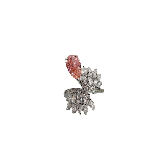 Anillo de Plata y Oro con Diamante Talla Brillante de 4 Quilates - Image 2