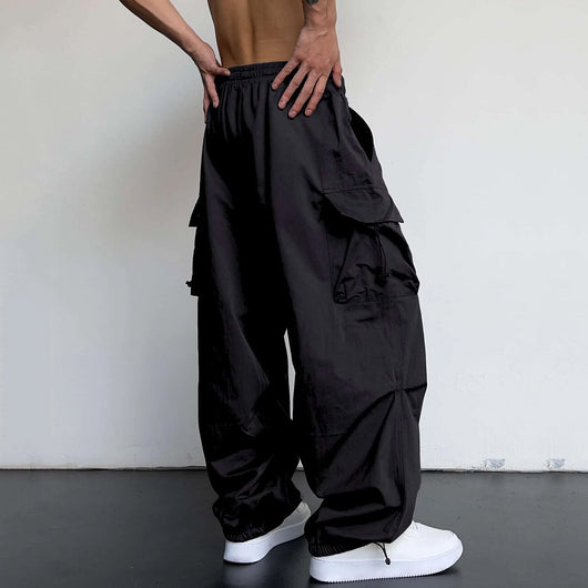 Pantalón Overol Hombre Nylon Secado Rápido Cintura Alta Pierna Ancha - Image 19