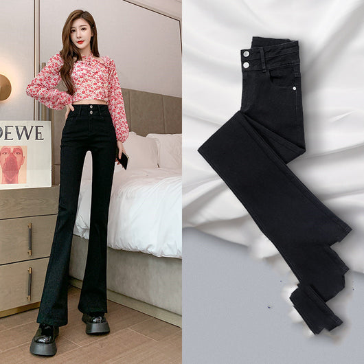 Pantalones Sueltos Acampanados para Mujer - Primavera y Otoño - Image 8