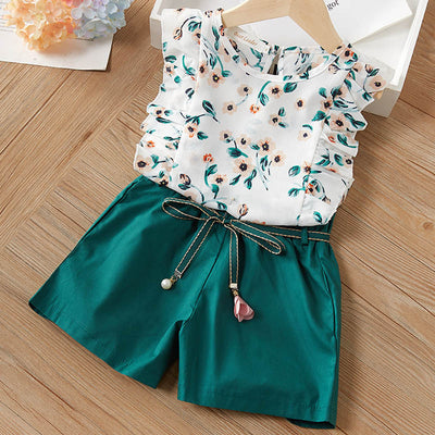 Conjunto Infantil Fashionable: Blusa Manga Corta + Shorts - Image 6