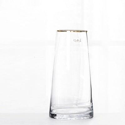 Jarrón de Vidrio Dorado Elegante para Restaurante y Hogar - Image 3