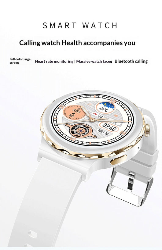 Reloj Inteligente HW52 Elegante con Esfera Redonda de Aleación de Zinc - Image 18
