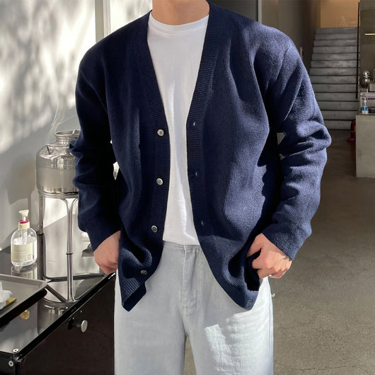 Cardigan Tejido Primavera Otoño para Hombre