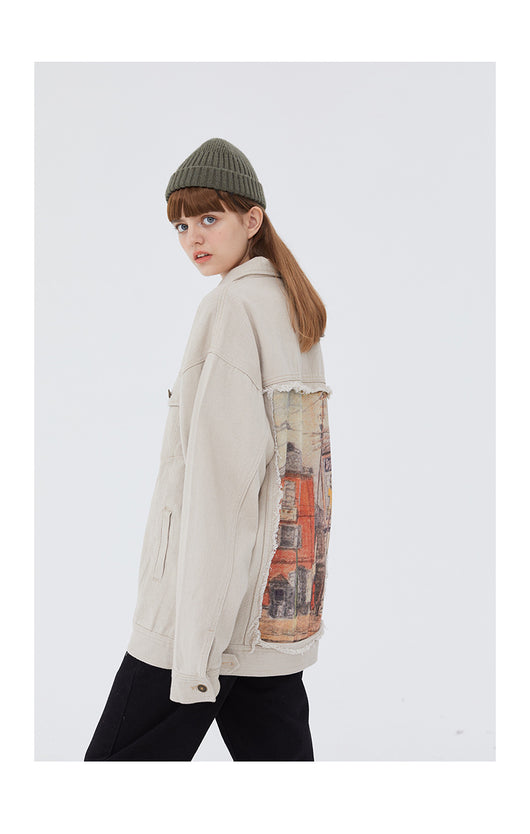 Chaqueta Suelta con Parches Retro - Image 14