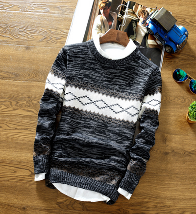 Suéter de Cuello Redondo para Hombre - Pullover Trendy Estudiante - Image 3