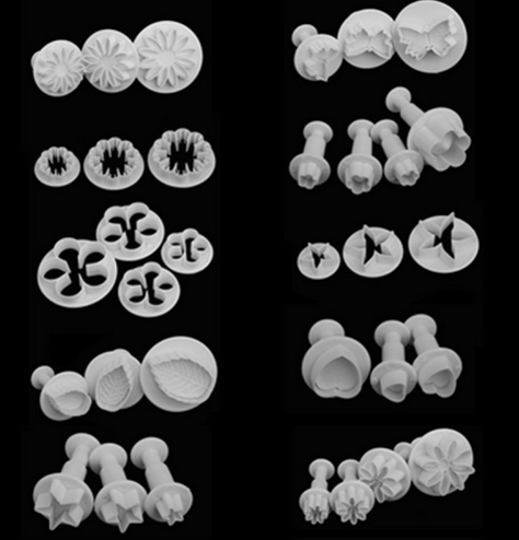 Kit Profesional de Moldes para Flores en Fondant y Decoración de Pasteles - Image 2