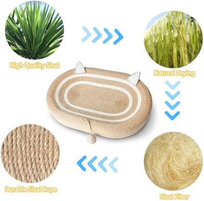 Cama Rascador 3 en 1 para Gatos con Almohadillas de Sisal Antideslizantes - Image 3