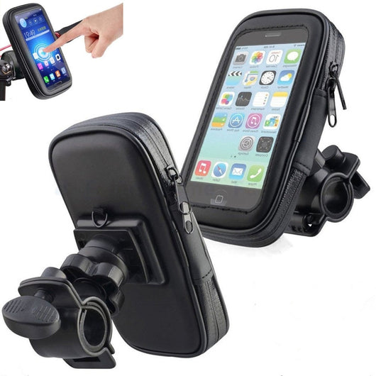 Soporte Impermeable para Celular en Bicicleta y Motocicleta