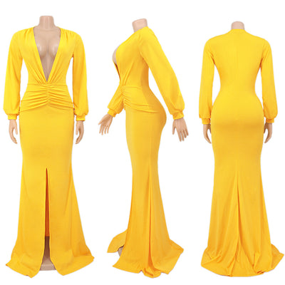 Vestido de Noche Entallado Escote V para Mujer - Image 19