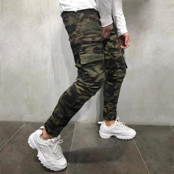 Pantalones Vaqueros Camuflaje con Elastano