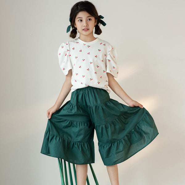 Conjunto de Culotes Morandi para Niñas y Adolescentes - Estilo Coreano Casual