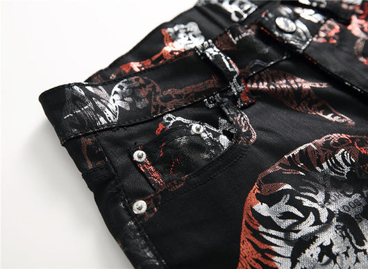 Pantalones Impresos para Discoteca en Negro - Image 10
