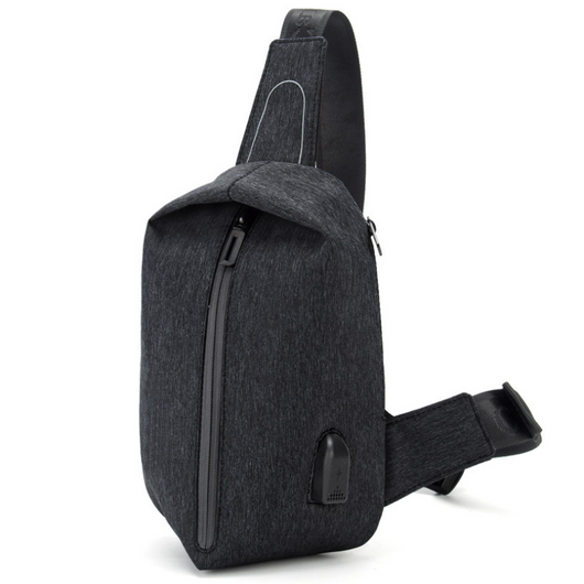 Bolsa Bandolera Impermeable para Hombre con Carga USB - Image 4