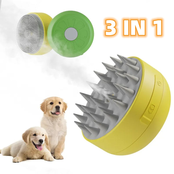 Peine Masajeador Eléctrico con Vaporizador para Perros y Gatos