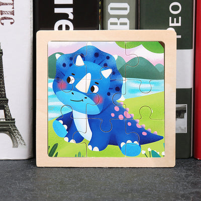 Puzzle de Madera 3D Animales Infantil 9 Piezas con Diseño de Dibujos Animados - Image 40