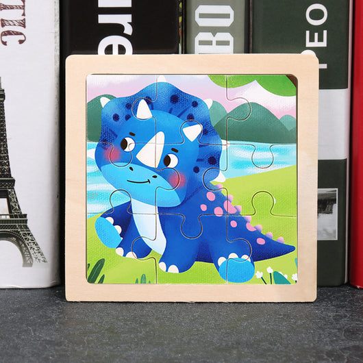 Puzzle de Madera 3D Animales Infantil 9 Piezas con Diseño de Dibujos Animados - Image 40