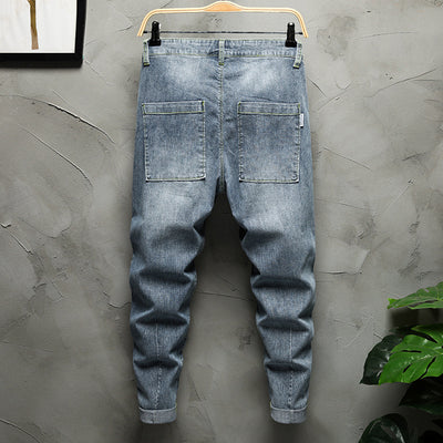 Jeans Cropped Slim Retro Tendencia Coreana Primavera - Image 4